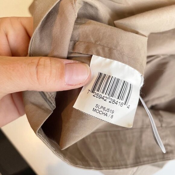 BCBGMAXAVRIA Womens Sleeveless Sheath Mini Dress Mocha Size 8 Ruffles Formal - Picture 6 of 9